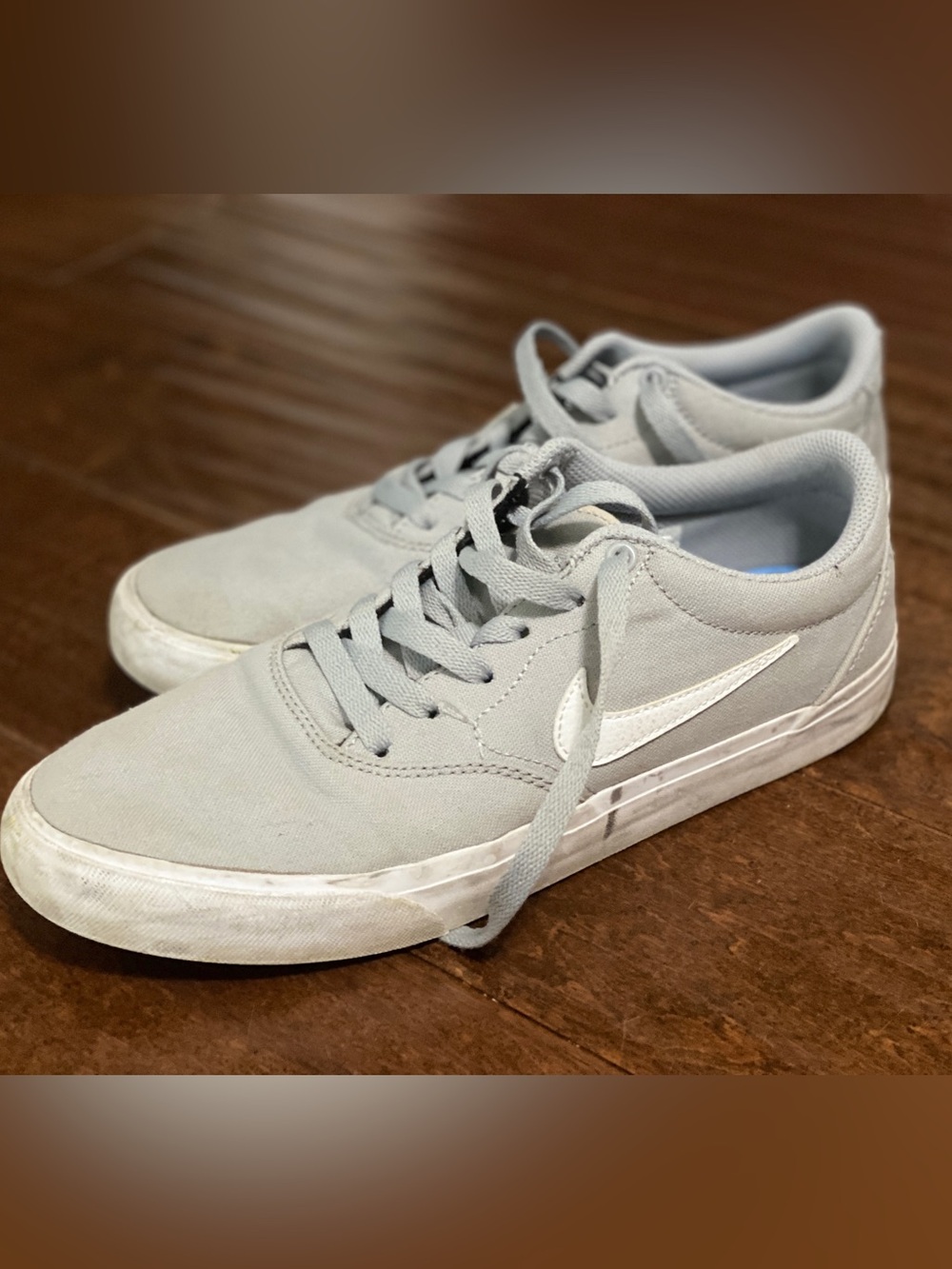 Nike SB Charge Men's Canvas Skate Shoes Grey Size 8.5